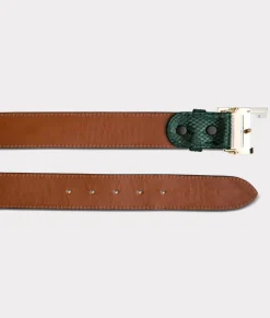 Women Lucchese Belts*Women's Exotic Mirrored L Belt