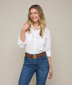 Women Lucchese Belts*Women's Mirrored L Belt