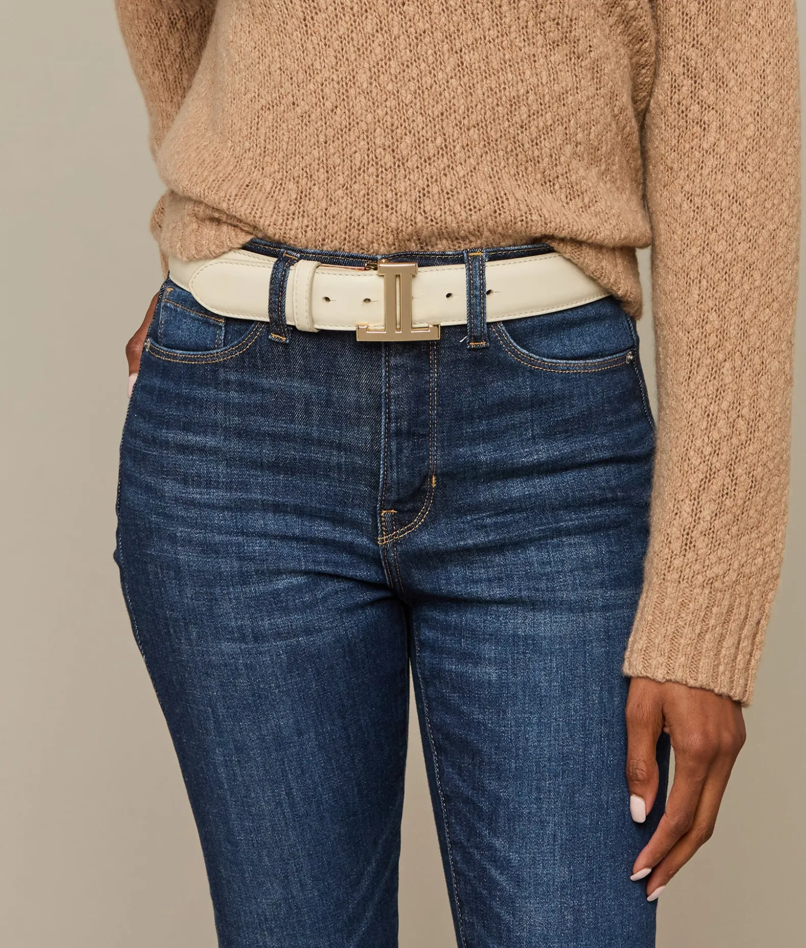 Women Lucchese Belts*Women's Mirrored L Belt