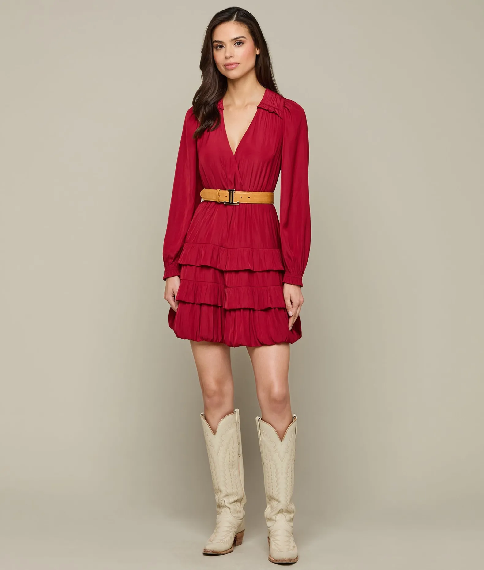 Women Lucchese Belts*Women's Mirrored L Belt