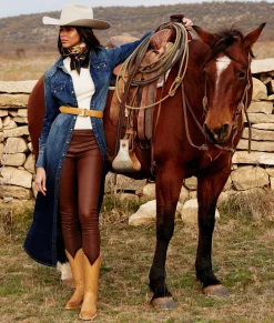 Women Lucchese Belts*Women's Mirrored L Belt